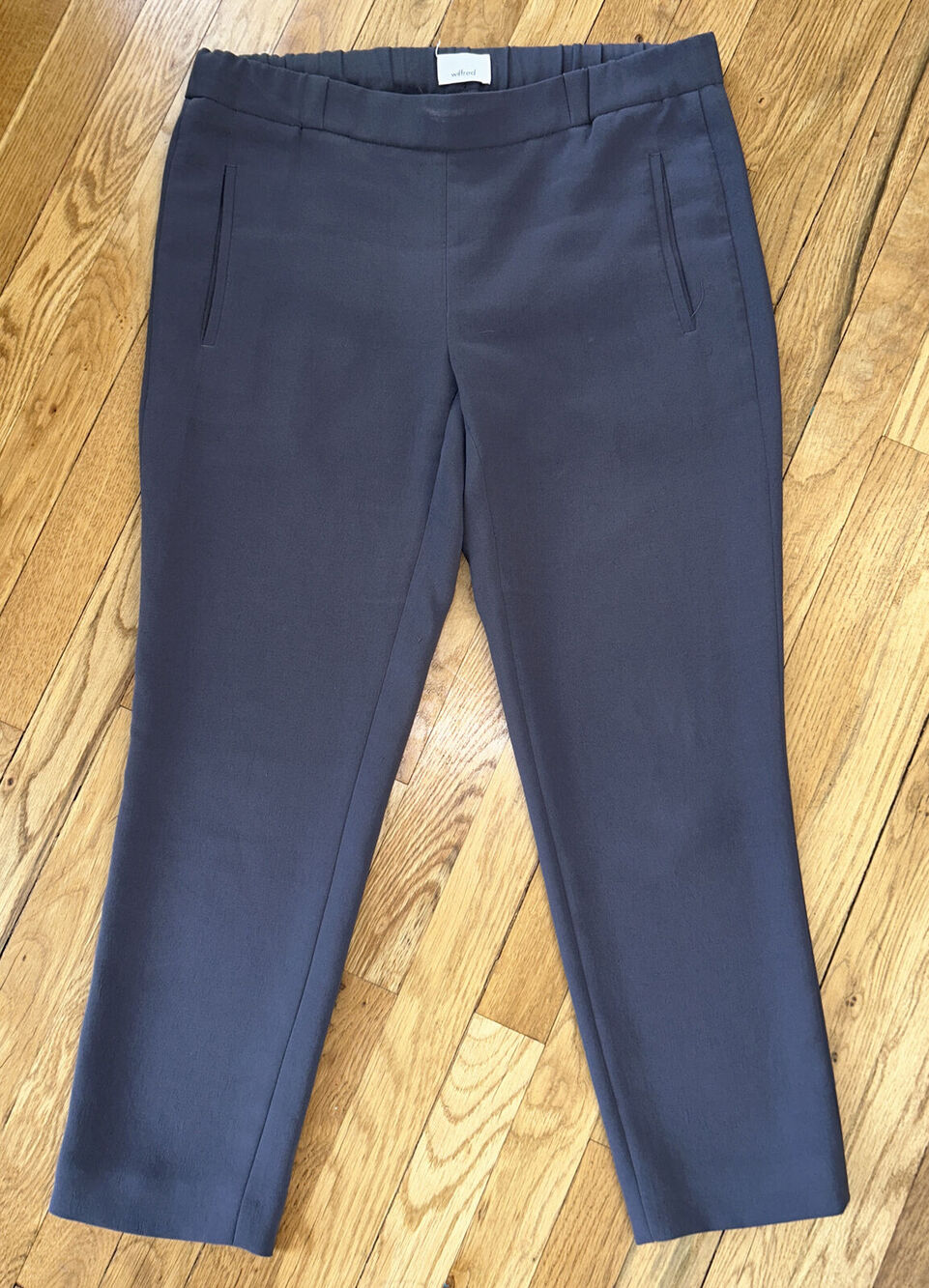 womens WILFRED gray pull on / elastic waist DARONTAL pants size 6 *A4